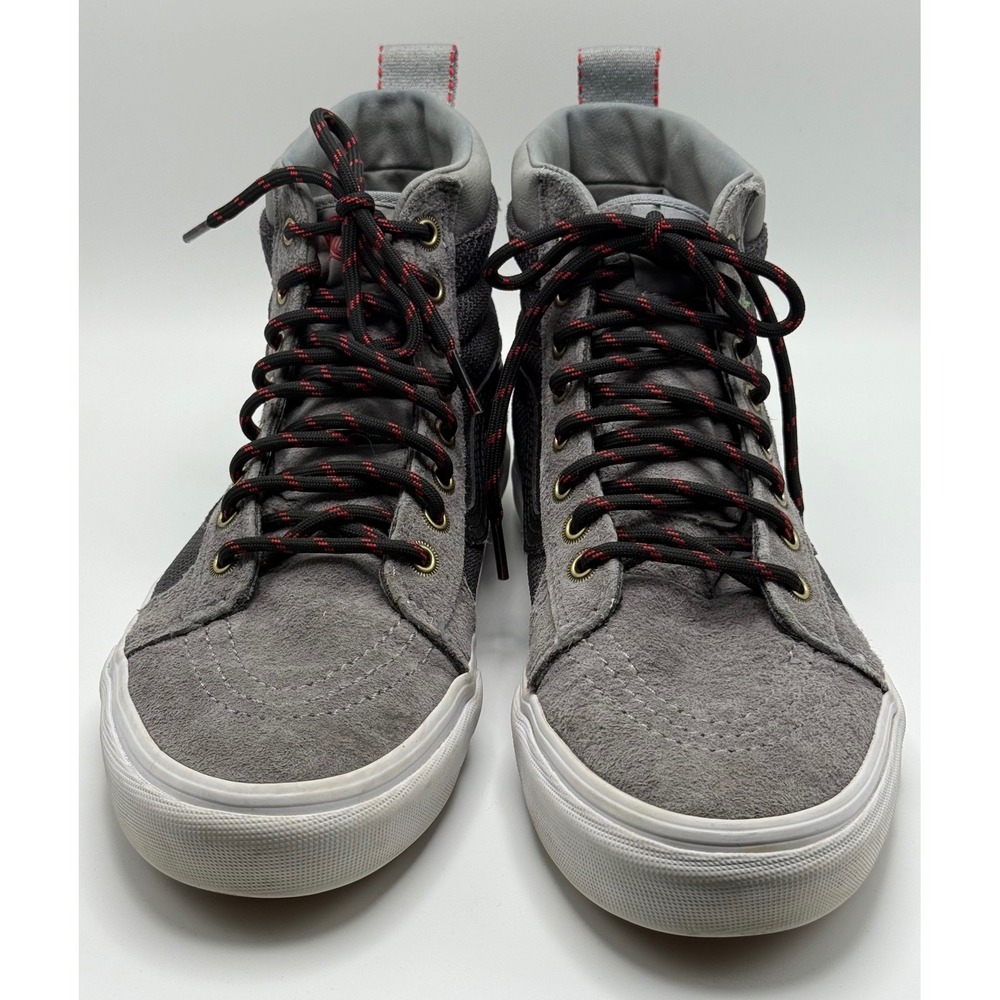 Vans Sk8-Hi MTE Gray Black Suede Weather Resistant Sneakers Mens 7 Womens 8.5